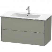 Duravit XS417309292 - Duravit XSquare Two Drawer Wall-Mount Vanity Unit Stone Gray