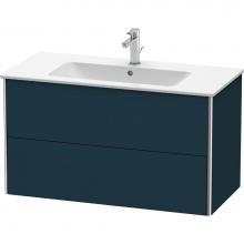 Duravit XS417309898 - Duravit XSquare Two Drawer Wall-Mount Vanity Unit Midnight Blue