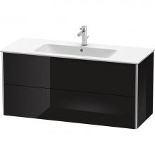 Duravit XS417404040 - Duravit XSquare Two Drawer Wall-Mount Vanity Unit Black