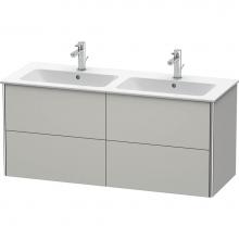 Duravit XS417500707 - Duravit XSquare Four Drawer Wall-Mount Vanity Unit Concrete Gray