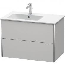 Duravit XS417603939 - Duravit XSquare Two Drawer Wall-Mount Vanity Unit Nordic White