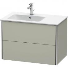 Duravit XS417606060 - Duravit XSquare Two Drawer Wall-Mount Vanity Unit Taupe