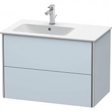 Duravit XS417609797 - Duravit XSquare Two Drawer Wall-Mount Vanity Unit Light Blue