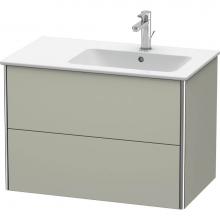 Duravit XS417706060 - Duravit XSquare Two Drawer Wall-Mount Vanity Unit Taupe