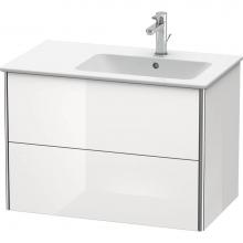 Duravit XS417708585 - Duravit XSquare Two Drawer Wall-Mount Vanity Unit White