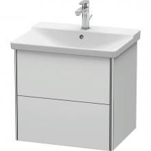 Duravit XS418003636 - Duravit XSquare Vanity Unit Wall-Mounted  White Satin Matte