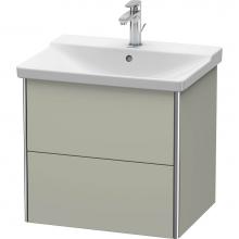 Duravit XS418006060 - Duravit XSquare Vanity Unit Wall-Mounted  Taupe Satin Matte