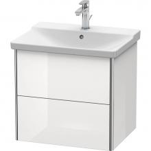 Duravit XS418008585 - Duravit XSquare Vanity Unit Wall-Mounted  White High Gloss