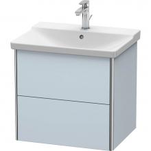 Duravit XS418009797 - Duravit XSquare Vanity Unit Wall-Mounted  Light Blue Satin Matte