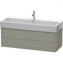 Duravit XS419709292 - Duravit XSquare Two Drawer Wall-Mount Vanity Unit Stone Gray