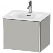 Duravit XS422100707 - Duravit XSquare One Drawer Wall-Mount Vanity Unit Concrete Gray