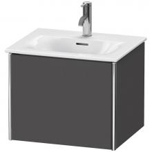 Duravit XS422104949 - Duravit XSquare One Drawer Wall-Mount Vanity Unit Graphite