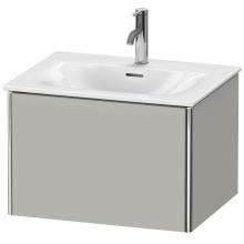 Duravit XS422200707 - Duravit XSquare One Drawer Wall-Mount Vanity Unit Concrete Gray