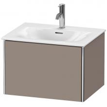 Duravit XS422204343 - Duravit XSquare One Drawer Wall-Mount Vanity Unit Basalt