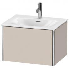 Duravit XS422209191 - Duravit XSquare One Drawer Wall-Mount Vanity Unit Taupe