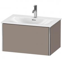 Duravit XS422304343 - Duravit XSquare One Drawer Wall-Mount Vanity Unit Basalt