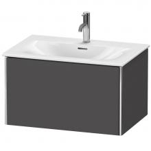 Duravit XS422304949 - Duravit XSquare One Drawer Wall-Mount Vanity Unit Graphite