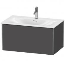 Duravit XS422404949 - Duravit XSquare One Drawer Wall-Mount Vanity Unit Graphite