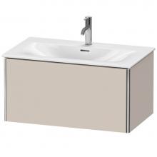 Duravit XS422409191 - Duravit XSquare One Drawer Wall-Mount Vanity Unit Taupe