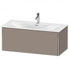 Duravit XS422504343 - Duravit XSquare One Drawer Wall-Mount Vanity Unit Basalt