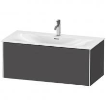 Duravit XS422504949 - Duravit XSquare One Drawer Wall-Mount Vanity Unit Graphite