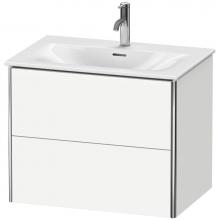 Duravit XS432303636 - Duravit XSquare Two Drawer Wall-Mount Vanity Unit White