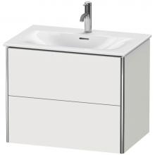 Duravit XS432303939 - Duravit XSquare Two Drawer Wall-Mount Vanity Unit Nordic White