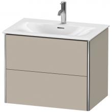 Duravit XS432306060 - Duravit XSquare Two Drawer Wall-Mount Vanity Unit Taupe