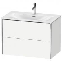 Duravit XS432403636 - Duravit XSquare Two Drawer Wall-Mount Vanity Unit White