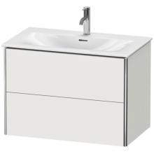 Duravit XS432403939 - Duravit XSquare Two Drawer Wall-Mount Vanity Unit Nordic White