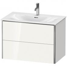 Duravit XS432408585 - Duravit XSquare Two Drawer Wall-Mount Vanity Unit White