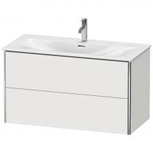 Duravit XS432503939 - Duravit XSquare Two Drawer Wall-Mount Vanity Unit Nordic White