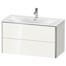 Duravit XS432508585 - Duravit XSquare Two Drawer Wall-Mount Vanity Unit White