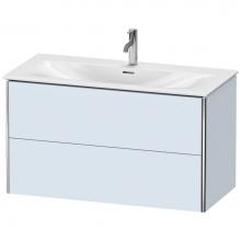 Duravit XS432509797 - Duravit XSquare Two Drawer Wall-Mount Vanity Unit Light Blue