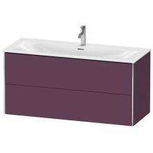 Duravit XS432609494 - Duravit XSquare Two Drawer Wall-Mount Vanity Unit Aubergine