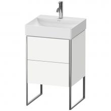 Duravit XS443903636 - Duravit XSquare Two Drawer Floorstanding Vanity Unit White