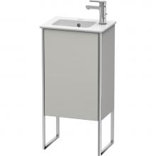 Duravit XS4440L0707 - Duravit XSquare One Door Floorstanding Vanity Unit Concrete Gray