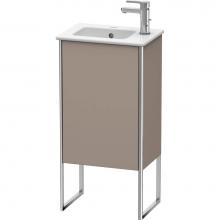 Duravit XS4440L4343 - Duravit XSquare One Door Floorstanding Vanity Unit Basalt