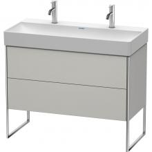 Duravit XS444400707 - Duravit XSquare Two Drawer Floorstanding Vanity Unit Concrete Gray