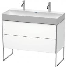 Duravit XS444401818 - Duravit XSquare Two Drawer Floorstanding Vanity Unit White