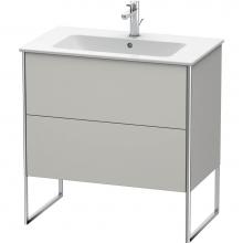 Duravit XS444600707 - Duravit XSquare Two Drawer Floorstanding Vanity Unit Concrete Gray