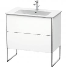 Duravit XS444601818 - Duravit XSquare Two Drawer Floorstanding Vanity Unit White