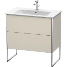 Duravit XS444609191 - Duravit XSquare Two Drawer Floorstanding Vanity Unit Taupe