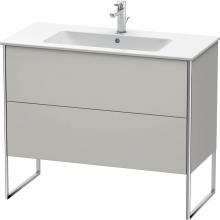 Duravit XS444700707 - Duravit XSquare Two Drawer Floorstanding Vanity Unit Concrete Gray