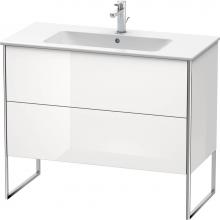 Duravit XS444702222 - Duravit XSquare Two Drawer Floorstanding Vanity Unit White