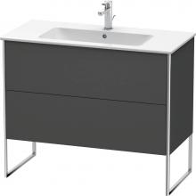 Duravit XS444704949 - Duravit XSquare Two Drawer Floorstanding Vanity Unit Graphite