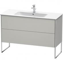 Duravit XS444800707 - Duravit XSquare Two Drawer Floorstanding Vanity Unit Concrete Gray