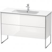 Duravit XS444802222 - Duravit XSquare Two Drawer Floorstanding Vanity Unit White