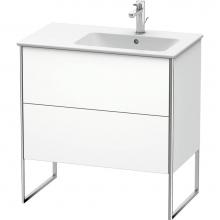 Duravit XS445201818 - Duravit XSquare Two Drawer Floorstanding Vanity Unit White