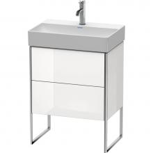 Duravit XS445302222 - Duravit XSquare Two Drawer Floorstanding Vanity Unit White